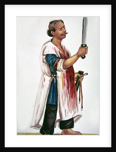 The butcher's assistant by Persian School