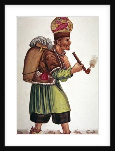 The fishmonger by Persian School