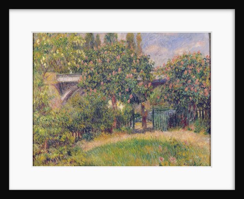 Railway Bridge at Chatou, 1881 by Pierre Auguste Renoir