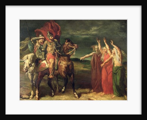 Macbeth and the Three Witches, 1855 by Theodore Chasseriau