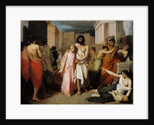 Oedipus and Antigone or The Plague of Thebes by Charles Francois Jalabert