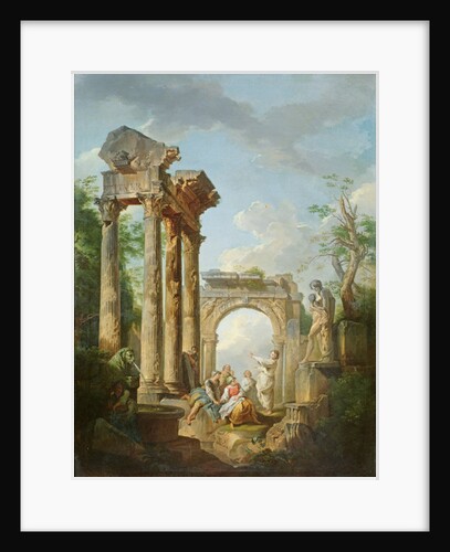 The Ruins of the Temple of Vespasian by Giovanni Maria Griffoni