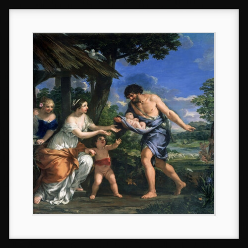 Faustulus entrusting Romulus and Remus to his wife Acca Larentia, c.1643 by Pietro da Cortona