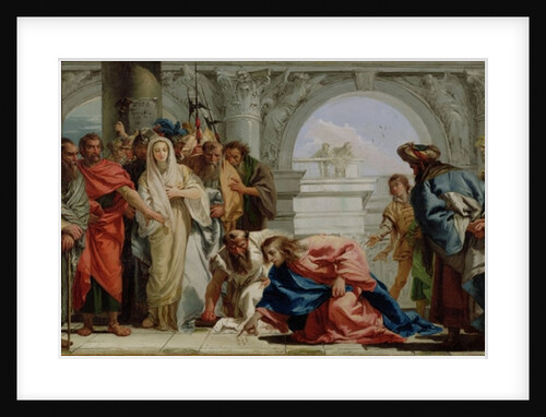 Christ and the Woman Taken in Adultery, 1750-53 by Giandomenico Tiepolo