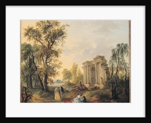 Lovers in the Country by Louis Joseph (Watteau de Lille)(attr. to) Watteau