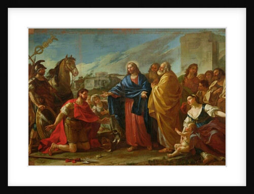 The Centurion Kneeling at the Feet of Christ or, Jesus Healing the Son of an Officer, 1752 by Joseph-Marie the Elder Vien