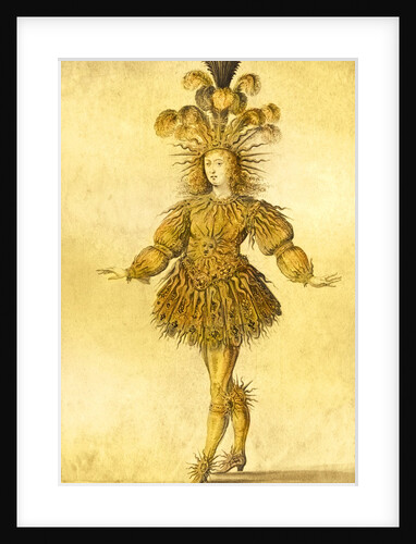 Louis XIV in the costume of the Sun King, 1653 by French School