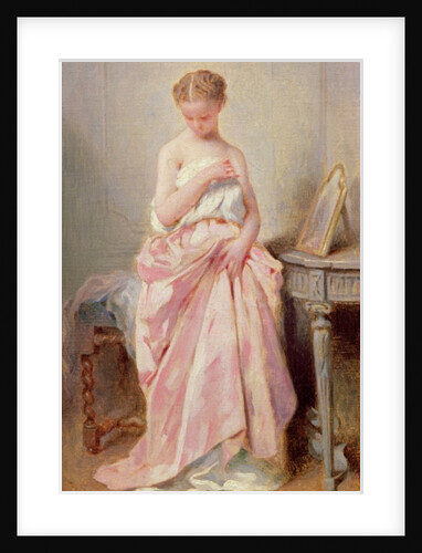 Girl in a pink dress by Charles Joshua Chaplin