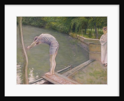 The Bather, or The Diver, 1877 by Gustave Caillebotte
