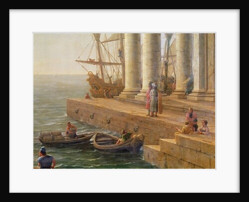 Harbour scene by Claude Lorrain