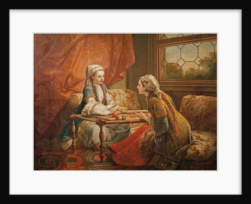 Madame de Pompadour in the role of fortuneteller by Carle van Loo