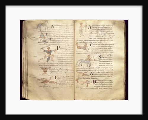 Ms 422 Fol.27v & 29v Path of the moon across the constellations by French School