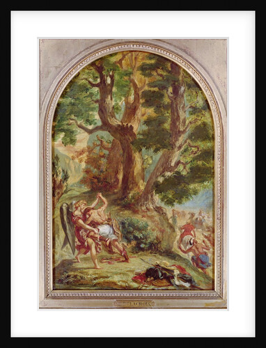 Jacob Wrestling with the Angel, 1857 by Ferdinand Victor Eugene Delacroix
