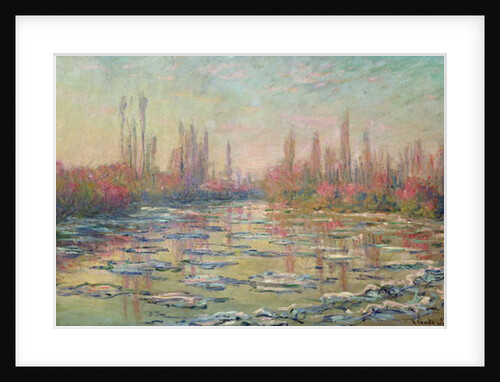The Thaw on the Seine, near Vetheuil, France 1880 by Claude Monet