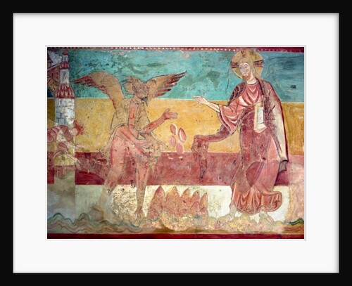 Temptation of Christ in the desert by the devil, 12th century by French School