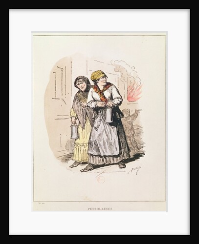 Two Petroleuses of the Commune, 1871 by Charles Albert d'Arnoux (after) Bertall