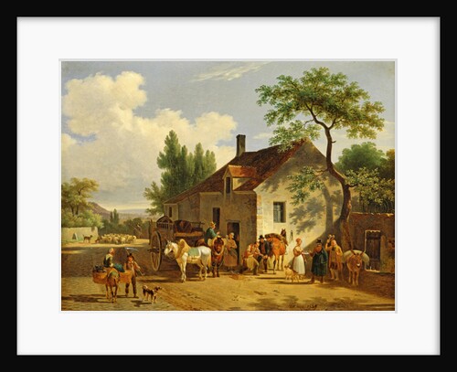 View of a village, 1839 by Jean Francois Demay