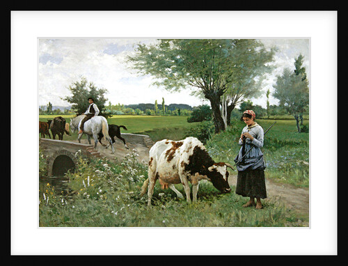The Well Kept Cow, 1890 by Edouard Debat-Ponsan