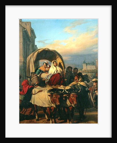 Returning to the Pau Market, 1860 by Eugene Deveria