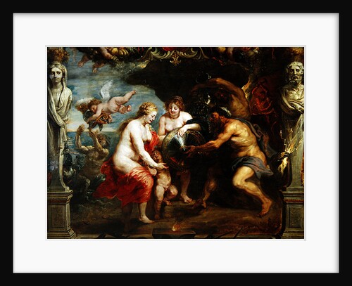 Thetis receiving Achilles' armour from Vulcan; by Peter Paul Rubens