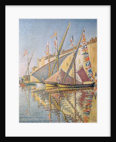 Sailing Boats in St. Tropez Harbour, 1893 by Paul Signac