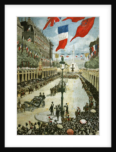 State Visit to Paris of King George V and Queen Mary in April, 1914, cover of 'Le Petit Journal', May 3, 1914 by French School