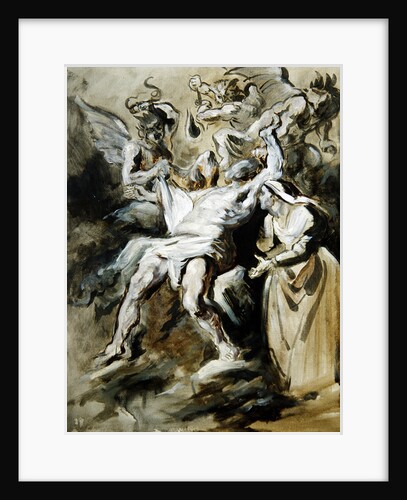 Job Tormented by the Demons by Ferdinand Victor Eugene Delacroix