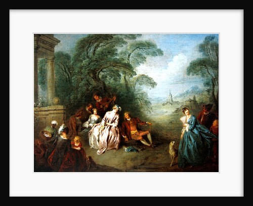 Gathering in a Park by Jean-Baptiste Joseph Pater