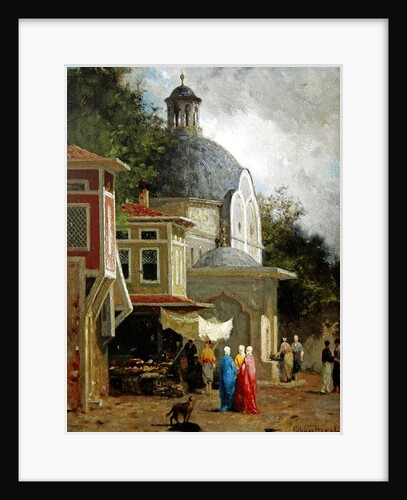 Constantinople, view of the Brutus column by Fabius Brest