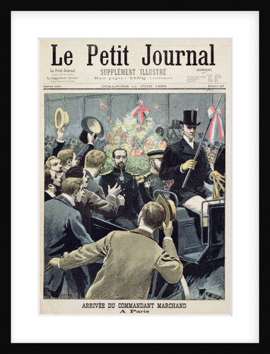 Arrival of Commander Marchand in Paris, title page from 'Le Petit Journal', 11 June 1899 by French School