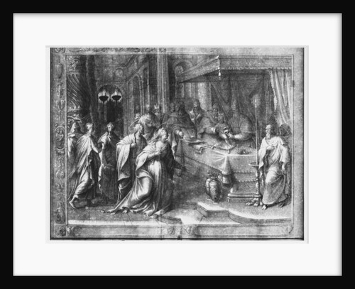 Life of Christ, Circumcision, preparatory study of tapestry cartoon for the Church Saint-Merri in Paris, c.1585-90 by Henri Lerambert