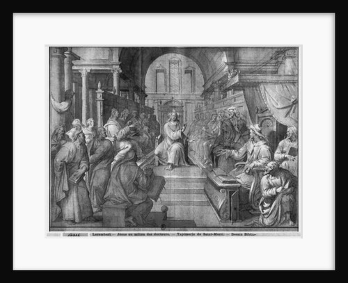 Life of Christ, Jesus among the Doctors, preparatory study of tapestry cartoon for the Church Saint-Merri in Paris, c.1585-90 by Henri Lerambert