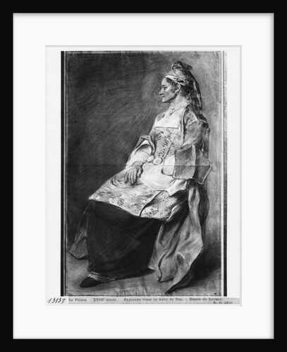 Russian girl farmer in traditional costume for feast days by Jean Baptiste Leprince