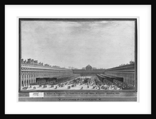Garden of the Palais Royal, 1785 by Louis-Nicolas de Lespinasse