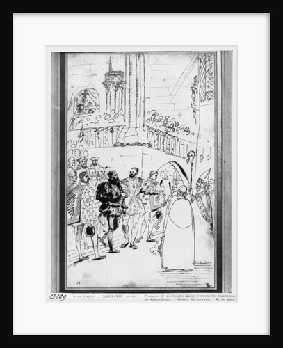 Francis I and Charles V at the Abbey Church of Saint-Denis, c.1811 by Baron Antoine Jean Gros