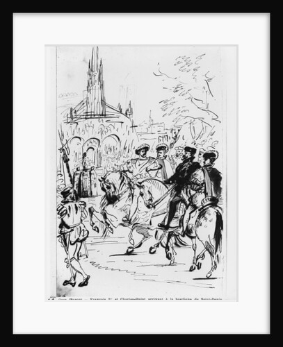 Francis I and Charles V arriving at the Abbey Church of Saint-Denis, c.1811 by Baron Antoine Jean Gros