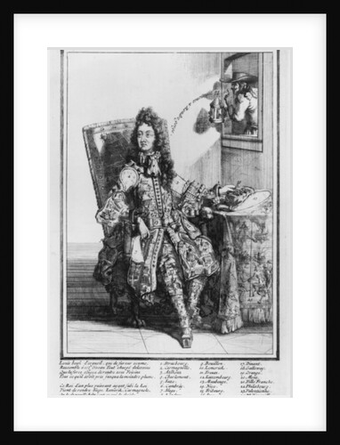 Satirical cartoon lampooning Louis XIV, 1693-1705 by French School