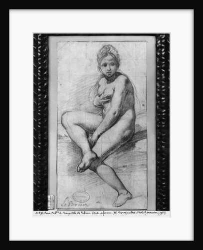 Seated woman by Charles Le Brun