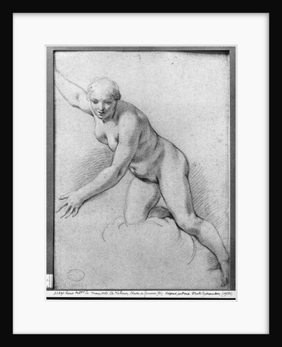 Woman kneeling on a cloud by Charles Le Brun