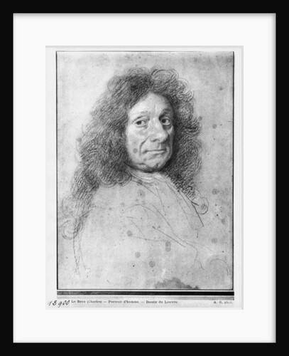 Portrait of a man, turned to the right by Charles Le Brun