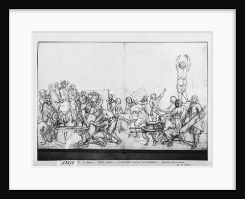 Louis XIV visiting the Gobelins factory by Charles Le Brun