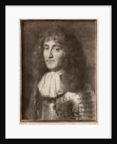 Portrait of a man wearing armour by Charles Le Brun