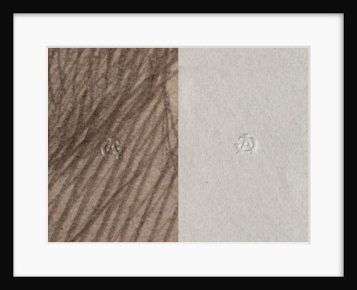 Dry stamp of Adolphe Giraudon, A G, Recto and Verso by Adolphe Giraudon