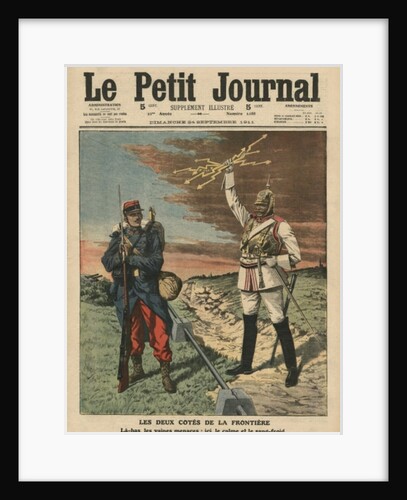 Both sides of the border by French School