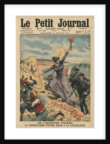 Italy providing civilization to Tripolitania by French School