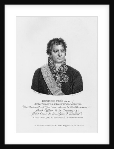 Denis Decres, Minister of Marine and the Colonies by Justine Le Suire