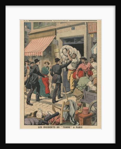 Problems of term in Paris, clandestine removal men by French School