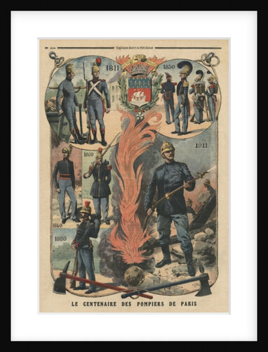 Paris firemen centenary by French School