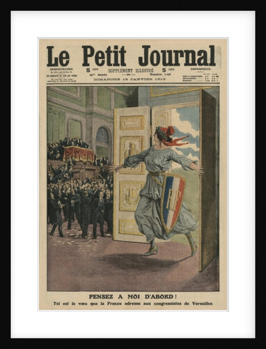 Wish of the French Republic at the Congress of Versailles, Think first of me by French School