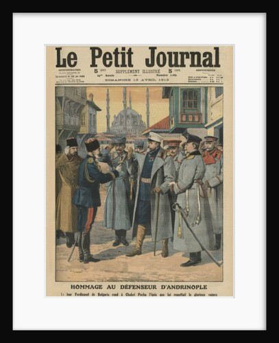 Tribute to the defender of Andrianople by French School